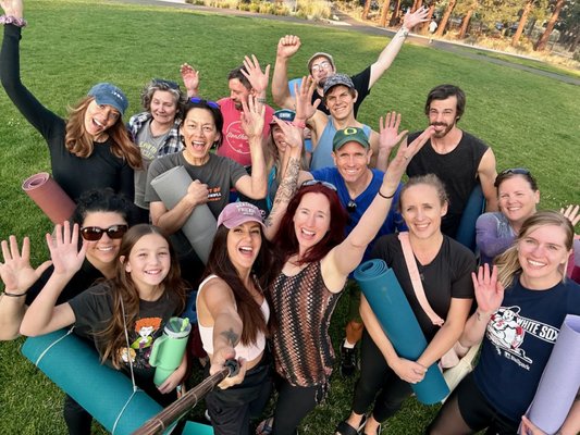 Yoga in the Park - When the weather is nice, we host community yoga in the park experiences for the whole family to enjoy. Yoga in the Park - When the weather is nice, we host community yoga in the park experiences for the whole family to enjoy.