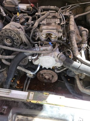 coolant leak fixed - new water pump on customers chevy imapala coolant leak fixed - new water pump on customers chevy imapala