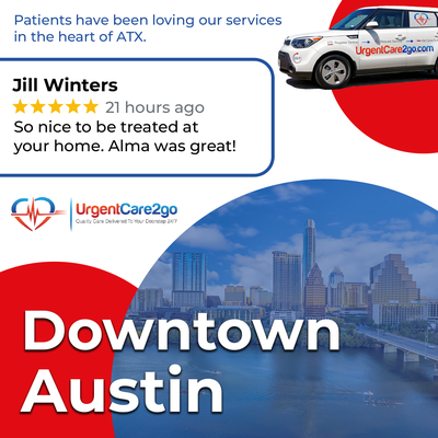 Google Review from a Patient - At UrgentCare2Go, your health and satisfaction are our top priorities. Your feedback helps us continue to provide the best care in Austin. Thank you for choosing UrgentCare2Go for your healthcare needs Google Review from a Patient - At UrgentCare2Go, your health and satisfaction are our top priorities. Your feedback helps us continue to provide the best care in Austin. Thank you for choosing UrgentCare2Go for your healthcare needs