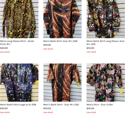 Men's Attire - Here is some of our custom made men's attire! Some are low stock some are out of stock. Contact us to see what's available or stop in! Men's Attire - Here is some of our custom made men's attire! Some are low stock some are out of stock. Contact us to see what's available or stop in!