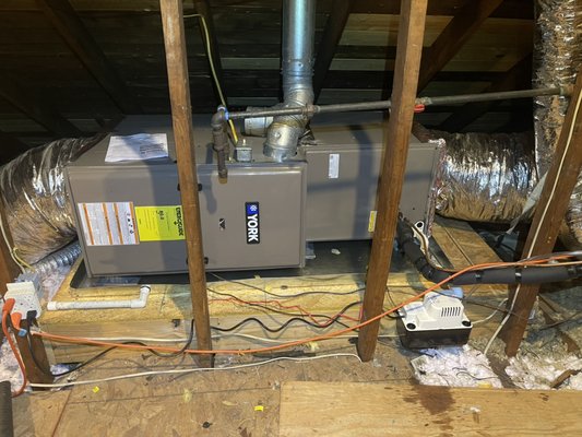 Installed New York 16 seer furnace system - Installed new 16 seer 2 stage York system