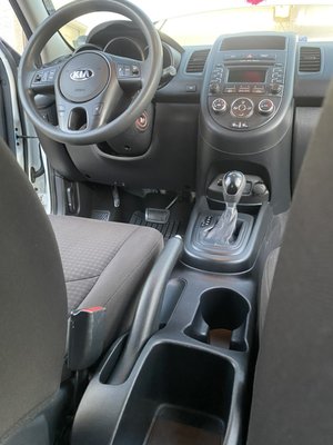 Kia Soul Interior Detail - First detail with Spraying Mantis. Wash and UV protected dash, doors, console, and all other plastics. Deep clean and shampoo seats and floor mats. Vacuum. Cleaned interior windows. 

Cash and Brian on this job. 1 day to complete. 
We have videos of this detail on our Instagram @sprayingmantis.us.