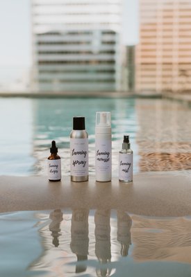Our Product Line - Our product line to self tan, touch up on the go - maintain, and prolong the life of your spray tan Our Product Line - Our product line to self tan, touch up on the go - maintain, and prolong the life of your spray tan