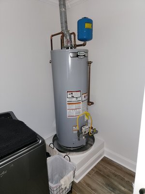 50 gallon gas water heater Installation - This water heater was replaced by another company just 7 months prior to our arrival on-site. We were called out to remove and reset the water heater to allow for mitigation to be completed from a water leak. We explained the situation to the customer as in how the prior company did not install a pan drain (If the unit ever leaked, it would just drain into the home and cause another disaster), they did not reinstall the T&P line (They had a dedicated line coming out of the wall right beside the unit and decided not to reconnect it), they used multiple types of piping (This causes rust and leaking pipes due to dissimilar metals), and they left multiple gas valves that are prone to leaking. We came in and fixed everything the other company chose to leave and reduced a possible headache in the future for our new customer. We found out near the end of the job that the other plumbing company actually charged the same amount to do it wrong as we charged to get it done right.
Give us a call today to give you a quote on replacing your water heater and bringing it up to code. We can be reached by call or text at (251) 394-6890. 50 gallon gas water heater Installation - This water heater was replaced by another company just 7 months prior to our arrival on-site. We were called out to remove and reset the water heater to allow for mitigation to be completed from a water leak. We explained the situation to the customer as in how the prior company did not install a pan drain (If the unit ever leaked, it would just drain into the home and cause another disaster), they did not reinstall the T&P line (They had a dedicated line coming out of the wall right beside the unit and decided not to reconnect it), they used multiple types of piping (This causes rust and leaking pipes due to dissimilar metals), and they left multiple gas valves that are prone to leaking. We came in and fixed everything the other company chose to leave and reduced a possible headache in the future for our new customer. We found out near the end of the job that the other plumbing company actually charged the same amount to do it wrong as we charged to get it done right.
Give us a call today to give you a quote on replacing your water heater and bringing it up to code. We can be reached by call or text at (251) 394-6890.