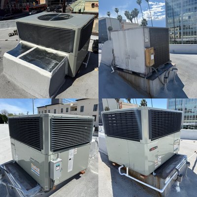 5 ton 3 phase heat pump replacement - The owner of the plaza contacted us to obtain a complimentary estimate, as the previous company’s services were excessively costly. We provided her with a detailed quote, and she authorized the commencement of the work. All our services include the acquisition of necessary permits and HERS testing. Please contact us at 818 331 7859 to schedule an appointment. 5 ton 3 phase heat pump replacement - The owner of the plaza contacted us to obtain a complimentary estimate, as the previous company’s services were excessively costly. We provided her with a detailed quote, and she authorized the commencement of the work. All our services include the acquisition of necessary permits and HERS testing. Please contact us at 818 331 7859 to schedule an appointment.