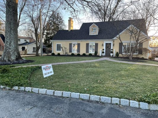 Complete Roof Replacement - This customer called us in desperate need for a roof replacement after having several repairs done, mismatched shingles and heavy staining and granule loss. The customer selected color schemes from our showroom and took some sample boards home to narrow down their selection. The customer ultimately selected GAF Timberline HDZ roof system in the beautiful color Appalachian Sky! They are completely satisfied with their new roof system and the curb appeal! Complete Roof Replacement - This customer called us in desperate need for a roof replacement after having several repairs done, mismatched shingles and heavy staining and granule loss. The customer selected color schemes from our showroom and took some sample boards home to narrow down their selection. The customer ultimately selected GAF Timberline HDZ roof system in the beautiful color Appalachian Sky! They are completely satisfied with their new roof system and the curb appeal!