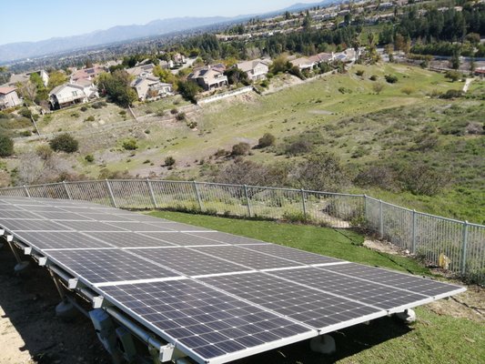 Hillside Solar Panel Cleaning West Hills - This is a 32 Panel Hillside Cleaning is West Hills. The client is now getting maximum efficiency from their panels. Hillside Solar Panel Cleaning West Hills - This is a 32 Panel Hillside Cleaning is West Hills. The client is now getting maximum efficiency from their panels.
