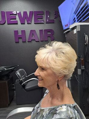 Color correction and cut - This was a two-appointment color correction service. This allowed the hair to end with a more healthy result.