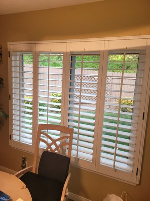 Plantation Shutters, Wood and Faux Wood Blinds and Designer Roller Shades - Residential Installation
