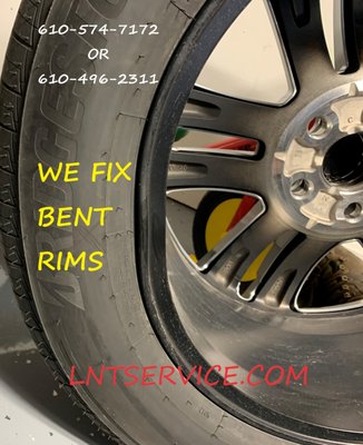 LNT Service   Alloy wheel repair we fix rims! - If you damage your rim in the snow or ice or from a pot hole we fix inside and outside bent rims! Not all bent rims are repairable but most are 85% repairable. In the event we can not fix your bent rim we would not charge you. LNT Service has over 10+ yrs experience in wheel repair- our 85+ positive google reviews prove it !   If you feel a vibration or have a bent rim get your Rim Fixed be safe   LNTservice.com
Phone   610-496-2311  or   610-574-7172