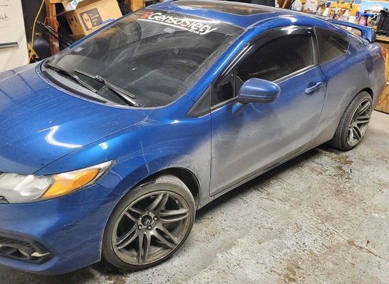 Before & after ceramic coating - Full interior decontamination followed by a one step paint correction topped off with graphene ceramic coating.