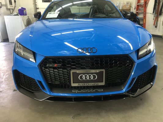 2021 Audi Paint Protection Film - Paint protection film done at our shop for this brand new Audi.