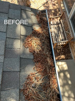 Gutter cleaning - Gutter cleaning project. We remove all debris from gutter and down spouts, leaving a brand new look, and helping gutters perform regular again. Gutter cleaning - Gutter cleaning project. We remove all debris from gutter and down spouts, leaving a brand new look, and helping gutters perform regular again.