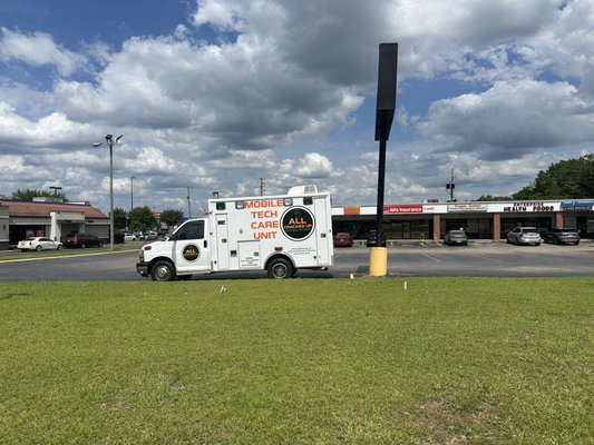 Mobile Tech Repair Unit - All Cracked Up is going on the road in our converted "Crackulance" we will be able to fully repair your devices or transport them back to our store for more difficult repairs. We look forward to serving Ozark, Daleville, Samson, Geneva, Hartford, Level Plains, Wicksburg and the surrounding Wiregrass Area! Mobile Tech Repair Unit - All Cracked Up is going on the road in our converted "Crackulance" we will be able to fully repair your devices or transport them back to our store for more difficult repairs. We look forward to serving Ozark, Daleville, Samson, Geneva, Hartford, Level Plains, Wicksburg and the surrounding Wiregrass Area!