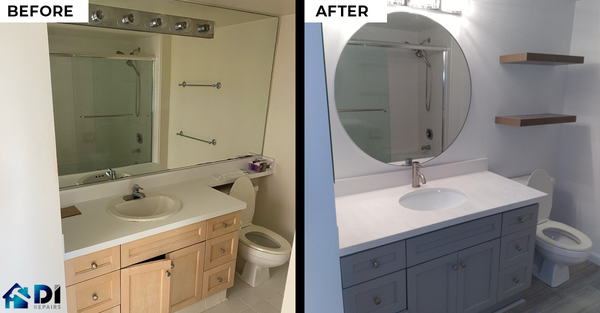 Bathroom Remodel - Bathroom Remodel: New mirror, paint, shelves, etc. Bathroom Remodel - Bathroom Remodel: New mirror, paint, shelves, etc.