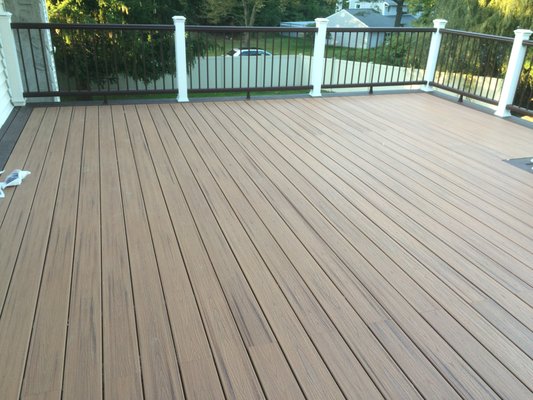 Deck Construction - This deck was built as an addition to a home to allow a family to enjoy the outdoors.