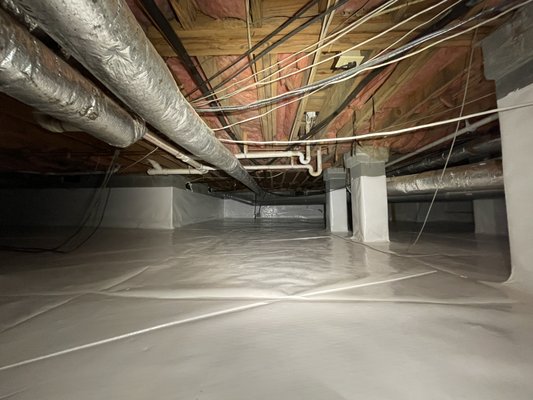Crawlspace Encapsulation - Atlanta - Just wrapped up this crawlspace encapsulation in the Northside neighborhood of Atlanta! Call us today for your free crawlspace encapsulation estimate! Crawlspace Encapsulation - Atlanta - Just wrapped up this crawlspace encapsulation in the Northside neighborhood of Atlanta! Call us today for your free crawlspace encapsulation estimate!