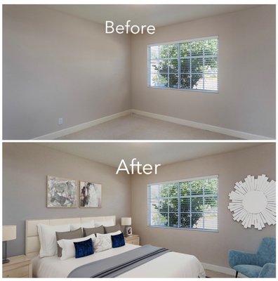 Virtual Staging - Sometimes we don't want to draw too much attention to a vacant home, and in this instance virtual staging may be a great option Virtual Staging - Sometimes we don't want to draw too much attention to a vacant home, and in this instance virtual staging may be a great option