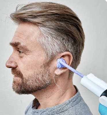 Custom Earmolds and Hearing Aid Specialist - Prolonged exposure to loud noise can cause hearing loss especially with certain environments known to have excessive noise levels including musical venues, hunting activities, and various occupational sites.
On the opposite end custom hearing protection might be a better option at times for swimming and sleeping activities.
Dr. Philip will take an impression of your ear and send it to an earmold manufacturer to be cast into a custom made earmold. Come speak with Dr. Philip who can provide you with best recommendations based on your individual need. Custom Earmolds and Hearing Aid Specialist - Prolonged exposure to loud noise can cause hearing loss especially with certain environments known to have excessive noise levels including musical venues, hunting activities, and various occupational sites.
On the opposite end custom hearing protection might be a better option at times for swimming and sleeping activities.
Dr. Philip will take an impression of your ear and send it to an earmold manufacturer to be cast into a custom made earmold. Come speak with Dr. Philip who can provide you with best recommendations based on your individual need.