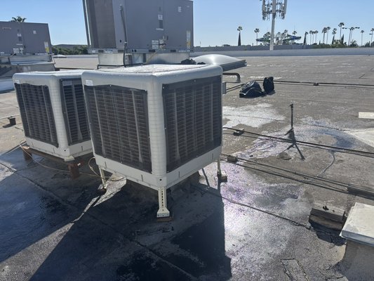Swamp cooler replacement - This installation was done at commercial kitchen. Swamp cooler are great options beside AC to keep kitchen cool and your employees specially in summer months. We provide service, maintenance and installation of swamp coolers. Call today for more info. 310-462-4237 Swamp cooler replacement - This installation was done at commercial kitchen. Swamp cooler are great options beside AC to keep kitchen cool and your employees specially in summer months. We provide service, maintenance and installation of swamp coolers. Call today for more info. 310-462-4237