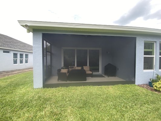 lanai installation with super screen 17x20 skit play of 8 inch - lanai installation with super screen 17x20 8 inch skit play with panoramic view