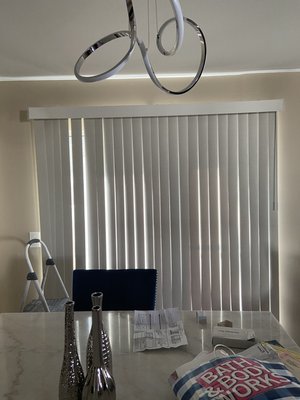 Mounted some shelves in a bathroom and vertical blinds in a kitchen - I was called by a customer to mount some shelves and Instal a set of vertical blinds for her sliding glass door. The customer received a free estimate at the time she messaged me and in return I offered her a reasonable price and quality service! If you need a handyman just shoot me a text or call! I can do it all! Mounted some shelves in a bathroom and vertical blinds in a kitchen - I was called by a customer to mount some shelves and Instal a set of vertical blinds for her sliding glass door. The customer received a free estimate at the time she messaged me and in return I offered her a reasonable price and quality service! If you need a handyman just shoot me a text or call! I can do it all!