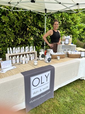 Pop-up Booth at EVLF Lavender Party - Oly Skin & Wax (now Oly Skin Health) did a pop-up booth at the Evergreen Valley Lavender Farm’s Anniversary party. It was so fun! We made special edition OLY Clean skincare products infused with EVLF lavender essential oils in our Face & Body Wash, Waterless Skin Purifier, and Natural Hand Sanitizer. I also made a TON of different lavender-infused blends of the all natural OLY Clean Bath Bombs! It was heavenly being surrounded by the fields of lavender and a blast interacting with other lavender-loving people! Pop-up Booth at EVLF Lavender Party - Oly Skin & Wax (now Oly Skin Health) did a pop-up booth at the Evergreen Valley Lavender Farm’s Anniversary party. It was so fun! We made special edition OLY Clean skincare products infused with EVLF lavender essential oils in our Face & Body Wash, Waterless Skin Purifier, and Natural Hand Sanitizer. I also made a TON of different lavender-infused blends of the all natural OLY Clean Bath Bombs! It was heavenly being surrounded by the fields of lavender and a blast interacting with other lavender-loving people!