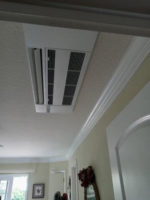 Comercial cassette mini split heat pump system - Supply and install a Multi Split comercial heat pump system with Cassettes indoor units high Efficiency Comercial cassette mini split heat pump system - Supply and install a Multi Split comercial heat pump system with Cassettes indoor units high Efficiency
