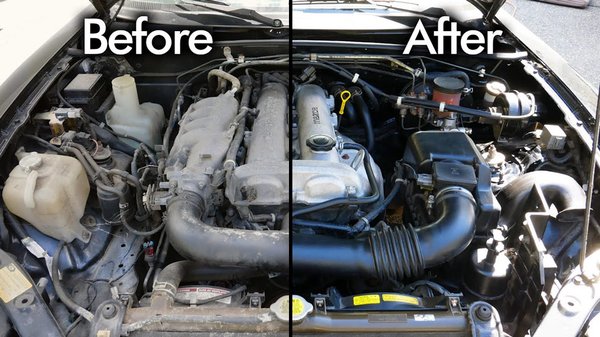 Engine Bay Detail - The engine bay most people never clean. The detail most detailers skip. At BLISS it's standard in our Perfectionist package — degreased, detailed, and finished to a level that makes mechanics do a double take. This is what under the hood is supposed to look like.