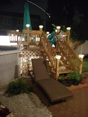 Deck Build - The client requested us to build a half deck around there pool!! They loved it !! Deck Build - The client requested us to build a half deck around there pool!! They loved it !!