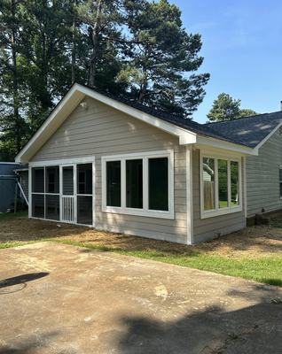 Sunroom Additions - Combination sunroom and screen porch addition with a bathroom. Sunroom Additions - Combination sunroom and screen porch addition with a bathroom.
