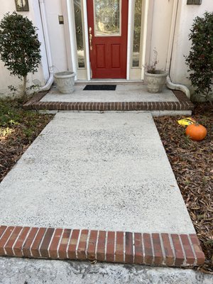 Entrance Cleaning - This entrance had a 20 years of grime on it. We were able to clean this up and make it look great again! Check out the difference!