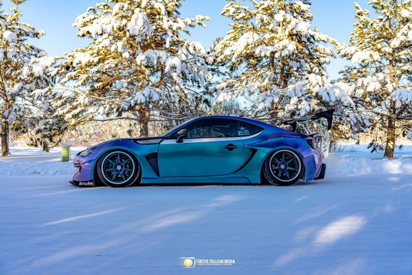 Full Transformation Build - This car is what started it all for us. We took a fully stock car and have built it to where it sits now. This is an example of a full transformation including several aftermarket bolt ins and a full color shift wrap.