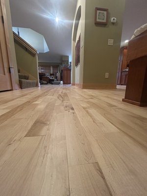 Recent finished hardwood floors projects - Bringing your hardwood floors back to life by sanding and refinishing them.