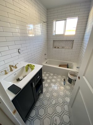 Bathroom remodeling - A client had an idea for there project and my job was to make it happen. Wasn’t easy but I get the job done, contact me to get the bathroom of your dreams Bathroom remodeling - A client had an idea for there project and my job was to make it happen. Wasn’t easy but I get the job done, contact me to get the bathroom of your dreams