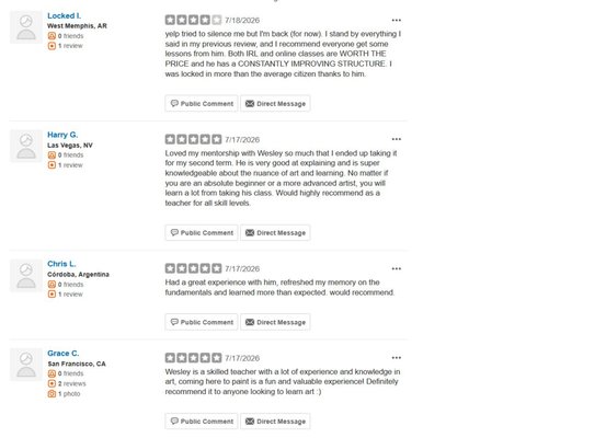 Testimonials - Some testimonials from students, parents and mentorship students. I try to teach with methods that fits the learning style and skill level of each student Testimonials - Some testimonials from students, parents and mentorship students. I try to teach with methods that fits the learning style and skill level of each student
