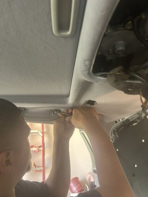 Headliner - this project you are in repair replace fabric of a headliner