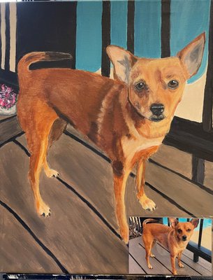 Project Pet Fundraiser - Project Pet is a great fundraiser for local animal shelters or rescue groups. Customers send in a digital photo of their pet. We have it printed on a 16x20 canvas and then we teach you how to paint it. A portion of each seat goes to the partnering shelter or rescue. We try to host at least one Project Pet class per month. Registration ends two weeks before the class date so we can have the canvases printed. Project Pet Fundraiser - Project Pet is a great fundraiser for local animal shelters or rescue groups. Customers send in a digital photo of their pet. We have it printed on a 16x20 canvas and then we teach you how to paint it. A portion of each seat goes to the partnering shelter or rescue. We try to host at least one Project Pet class per month. Registration ends two weeks before the class date so we can have the canvases printed.
