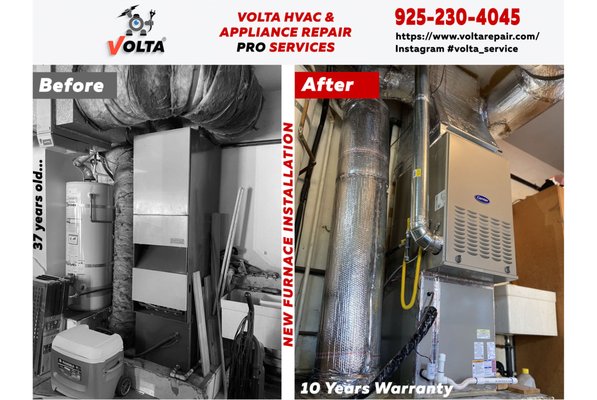 Carrier Furnace 80% AFUE 80,000 BTU Installation - Carrier Furnace 80% AFUE 80,000 BTU Installation. Pretty good quality work. The customer was very satisfied with the quality, cost and timing of this work. Each project is an art for us!