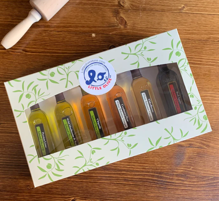 Sample Packs - Try a curated selection of our delicious olive oils and vinegars. Great as gifts! Sample Packs - Try a curated selection of our delicious olive oils and vinegars. Great as gifts!