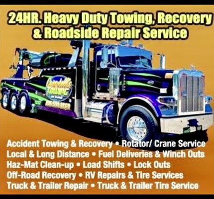24 Hour Towing - We are always on our tows !! One call to 205-590-3869 and you’re hooked ! 24 Hour Towing - We are always on our tows !! One call to 205-590-3869 and you’re hooked !