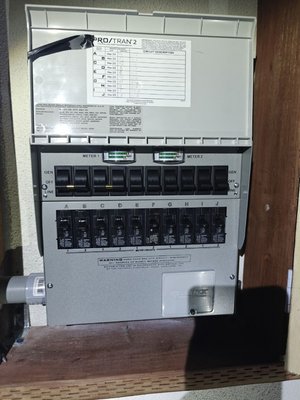 Anker Transfer switch PRO/TRAN2 Installation + 120 fts wires installation. For Anker solix F3800 portable power station. - Generator transfer switch (Anker PRO/TRAN2) installation + 120fts 50Amp circuit installation for Anker solid F3800 portable power station.