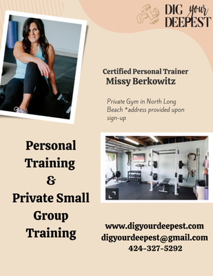 Dig Your Deepest to Become Your Strongest Self! - Change up your training to push your boundaries smartly and progressively with a qualified Personal Trainer. Let's unleash your strongest, healthiest self!
