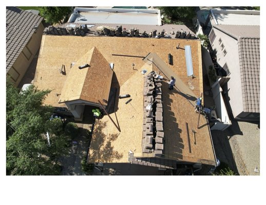 Tile underlayment replacement in Mesa - Tile Roof Services, Roof Inspection, Roof Installation, Roof repair.