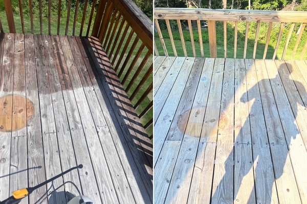 Softwashing a deck - Softwash before i stained the deck Softwashing a deck - Softwash before i stained the deck