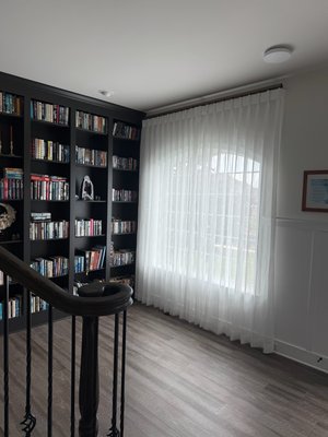 Drapery installations - A wide variety of styles and colors of drapery jobs done by Bartlett Blinds