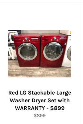 Washer/Dryers Available now - These are just a select few from our inventory of washer and dryer sets