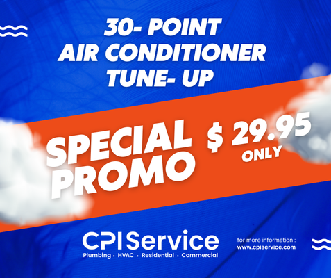 Thank You - Heating or cooling problems? We got you.
CPI SERVICE's HVAC (heating, ventilating, and air conditioning) technicians are experts at inspecting and repairing systems that are not cooling or heating properly. They specialize at everything from condensers, coils, air ducts, air filtration to complete AC installations and AC replacements with the best warranties. Thank You - Heating or cooling problems? We got you.
CPI SERVICE's HVAC (heating, ventilating, and air conditioning) technicians are experts at inspecting and repairing systems that are not cooling or heating properly. They specialize at everything from condensers, coils, air ducts, air filtration to complete AC installations and AC replacements with the best warranties.