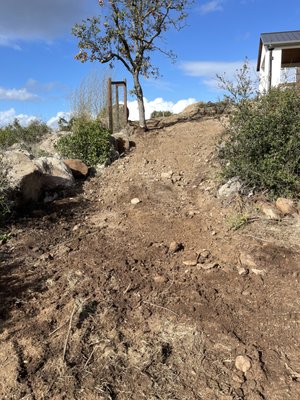 Backfilling and rough grading - Made access to get equipment. We installed pipe backfilled and rough graded. Backfilling and rough grading - Made access to get equipment. We installed pipe backfilled and rough graded.