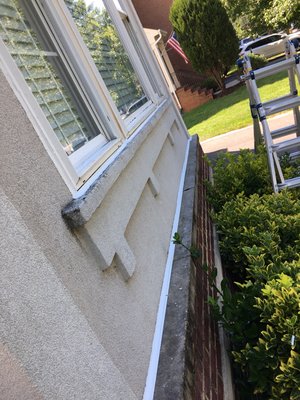 Total caulking replacement - After 19 Years, We have removed the old and cracked caulking from this house, We have made a new seal with A premium material. We don’t use Home Depot caulking, We have  Sikaflex®-1A is a premium-grade, high-performance, moisture-cured, 1 component, polyurethane-based, non-sag elastomeric sealant. Which usually offers a minimum 10-year warranty
We have over +15 years of experience.